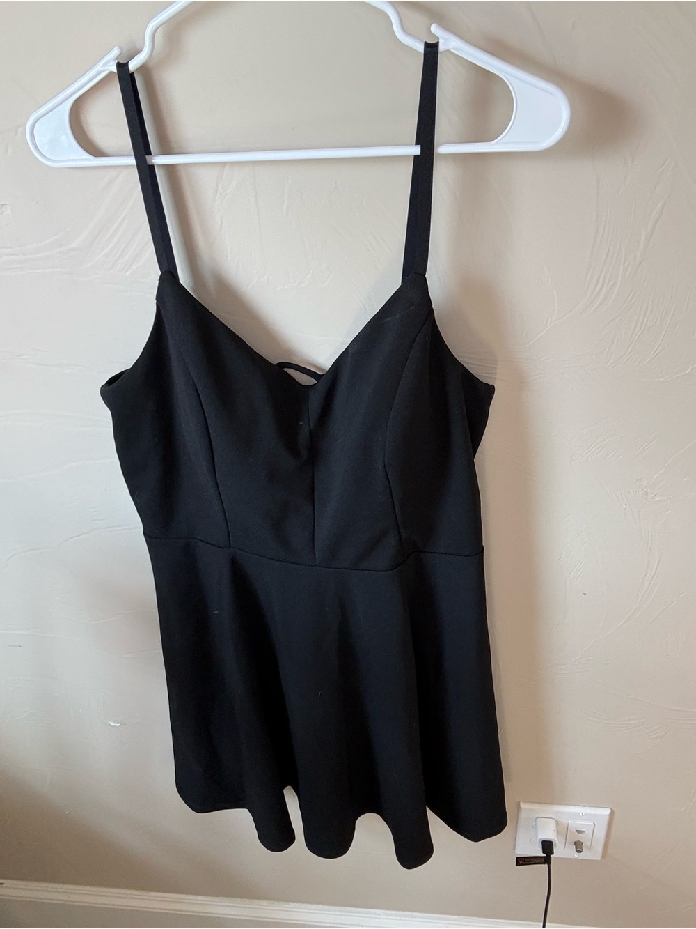 Lily Rose Black Spaghetti-Strap Midi Dress